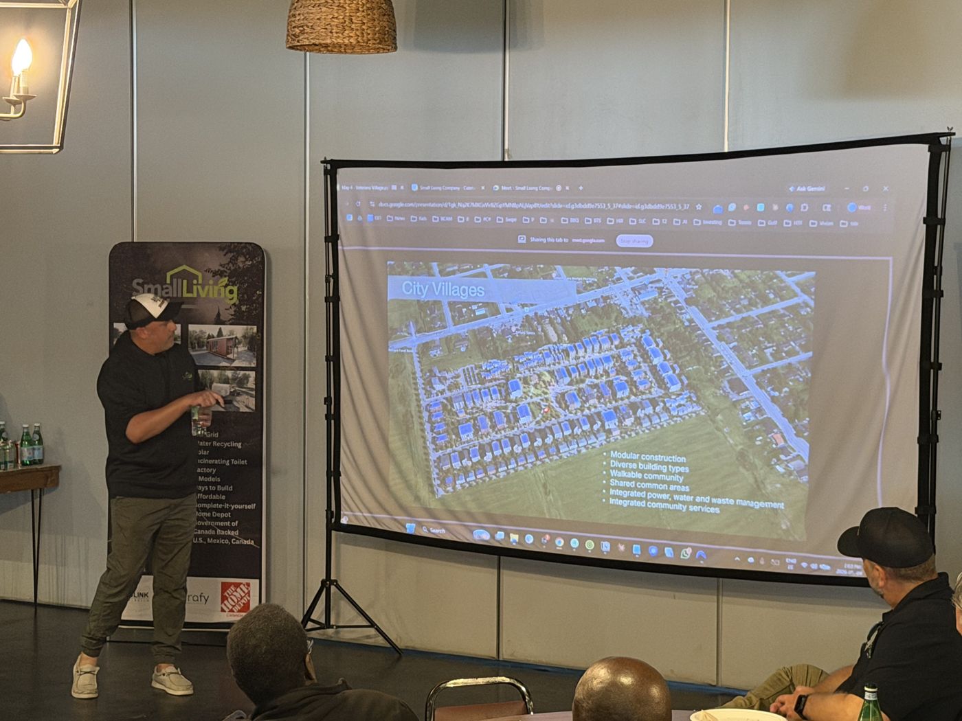 Aaron presenting to a room